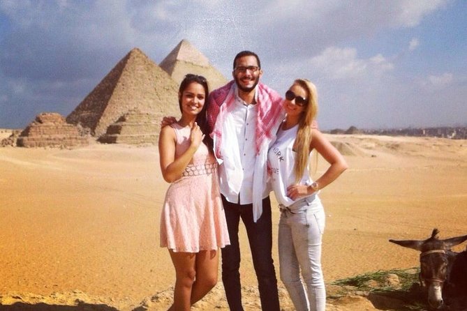 8-Hour Private Tour of the Pyramids,Museum and Bazaar including camel ride - One Cairo day, four major sights