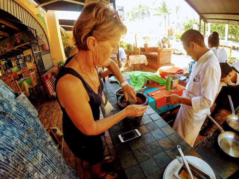 .Acapulco Market Hands On Mex Cooking Class Mezcal & Coffee - From market ingredients to the cooking table