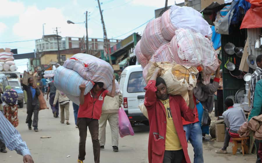 Addis Ababa: Entoto hill and Mercato Market layover tour - Entering Mercato with local help