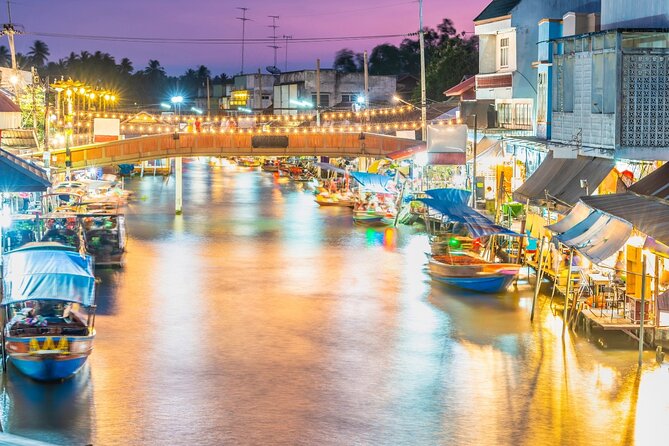 Amphawa Floating Market & Maeklong Railway Train Market Tour - The evening boat ride and the fireflies