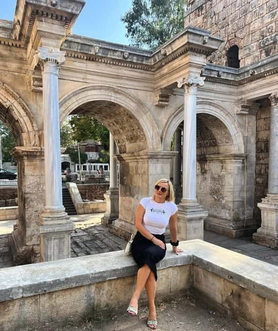 Antalya City Tour: Waterfalls, Boat, Old City & Bazaar - Düden Waterfalls from the water