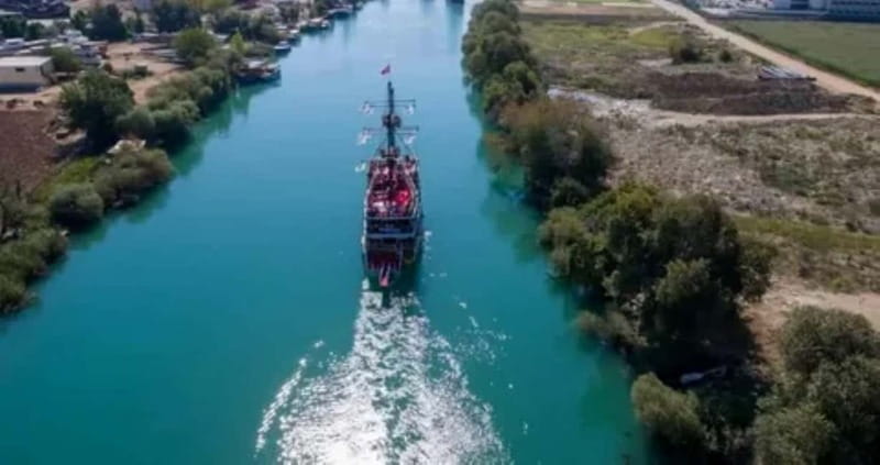 Antalya & Side: Manavgat River Cruise, Waterfall & Bazaar - Swimming where river water meets the sea