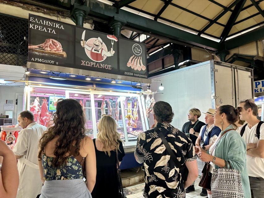 Athens: Greek Food Tasting and Market Walking Tour - Finishing with Greek spirit and meze