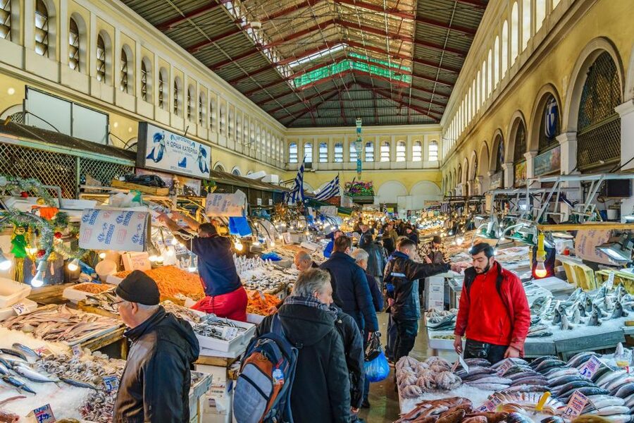 Athens: Street Food Tour Market & City Centre - Ancient Market, the Cathedral, and Monastiraki