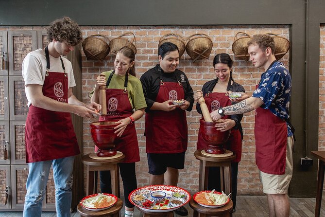 Authentic Thai Cooking with the Largest market visit &TukTuk ride - Cooking in a clean, comfortable school