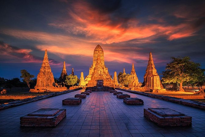Ayutthaya Glittering Sunset, Boat Ride, Noted Sight, Local Market - Wat Chaiwatthanaram in the afternoon light