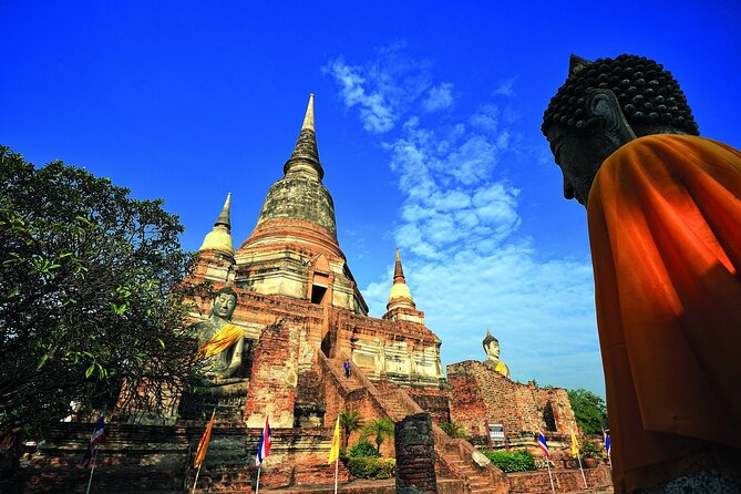 Ayutthaya Glittering Sunset, Boat Ride, Noted Sight, Local Market - Wat Yai Chai Mongkhon and the reclining Buddha