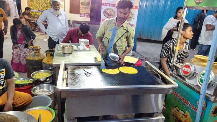 Bangalore- Food street walk and market visit in evening - How the $52 price compares with the experience