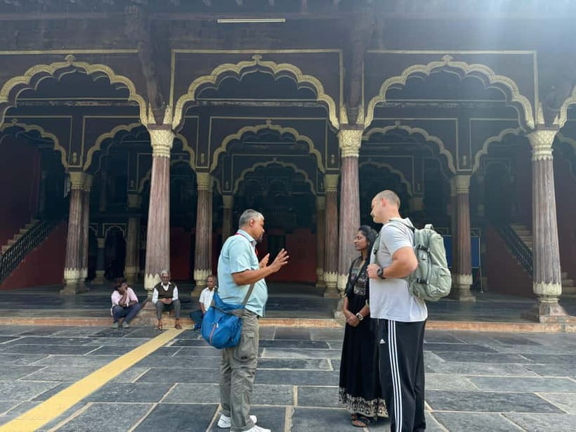 Bangalore: Palace, Temples, Fort & Markets Walking Tour - The Jain temple finish