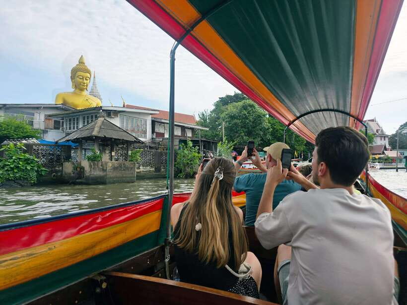 Bangkok Long Boat Canal a Big Buddha & Culture Markets Tour - The 15-minute water taxi sets the pace