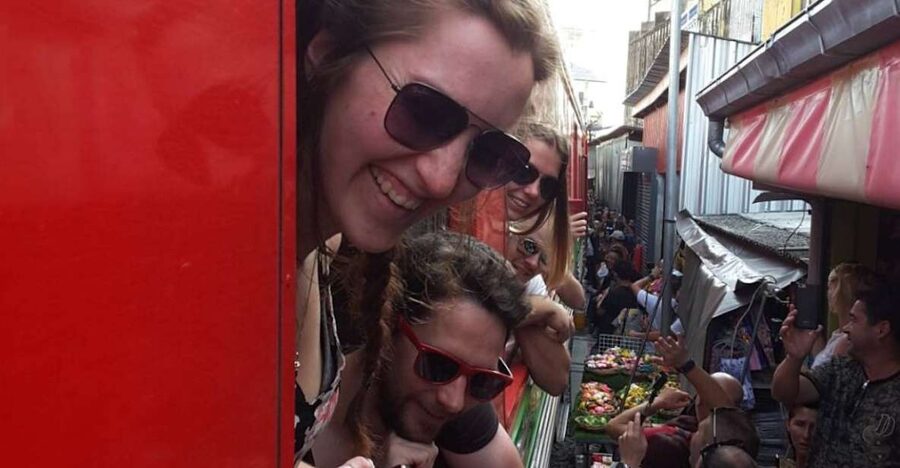Bangkok: Maeklong Railway Market & Floating Market Tour - The 1.5-hour van ride from Bangkok