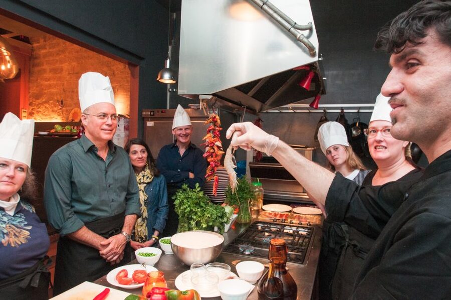 Barcelona: Paella Cooking Experience & Boqueria Market Tour - Sangria, conversation, and the waiting time