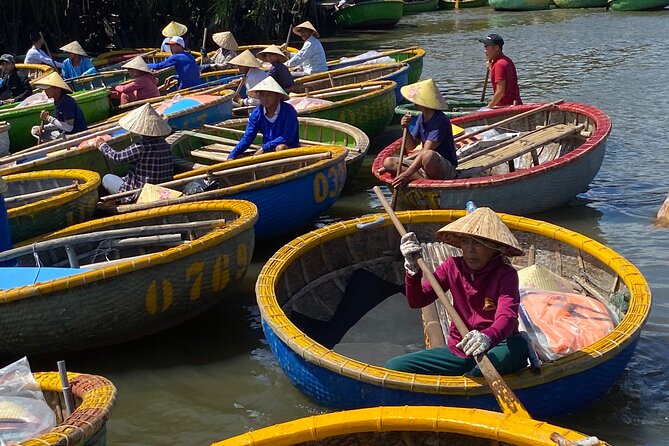 Bay Mau Cooking Class with Market Tour and Basket Boat Ride - A cooking lesson built around rice and simple tools