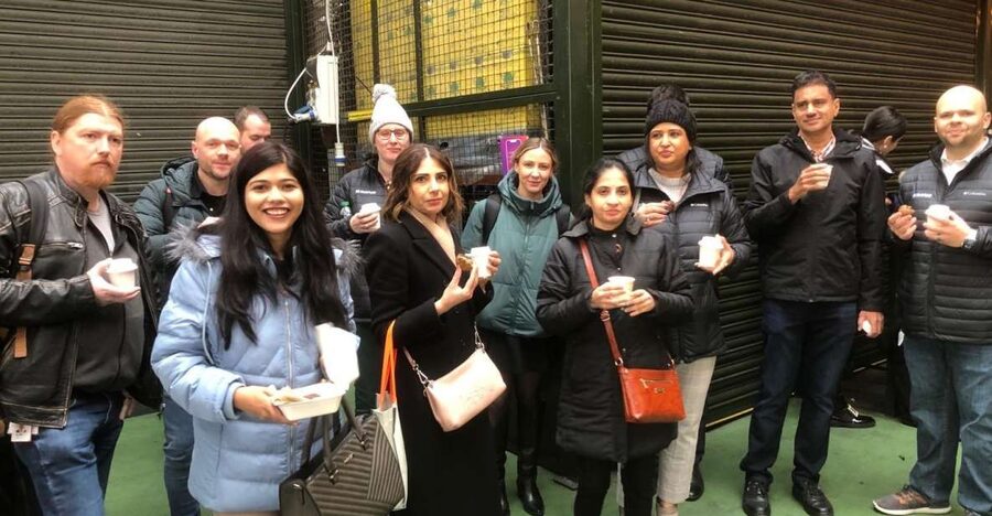 Borough Market Food Tour - Meeting your guide outside Roasting Plant Coffee