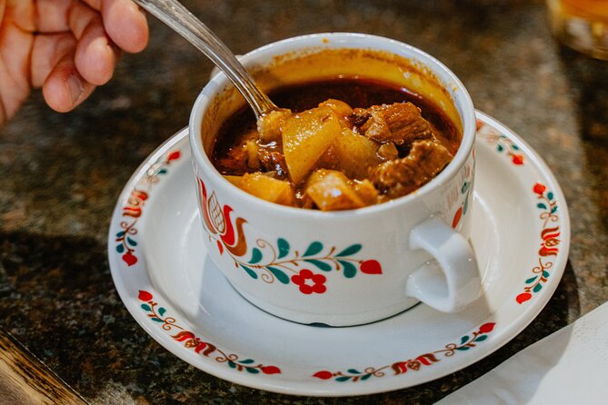 Budapest Food Tour: Market to Tavern with 14+ Tasters & Wines - Goulash, lángos, and the hearty middle of the tour