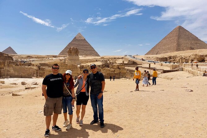 Cairo 8 Hour Private Tour Giza Pyramids, Egyptian Museum & Bazaar - The Great Sphinx in a short final stop