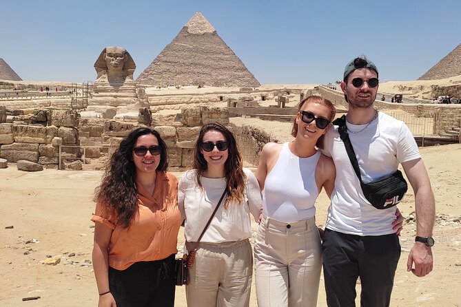 Cairo, Giza Pyramids, Great Sphinx, Egyptian Museum and Bazaar Private Tour - The panoramic viewpoint and camel ride