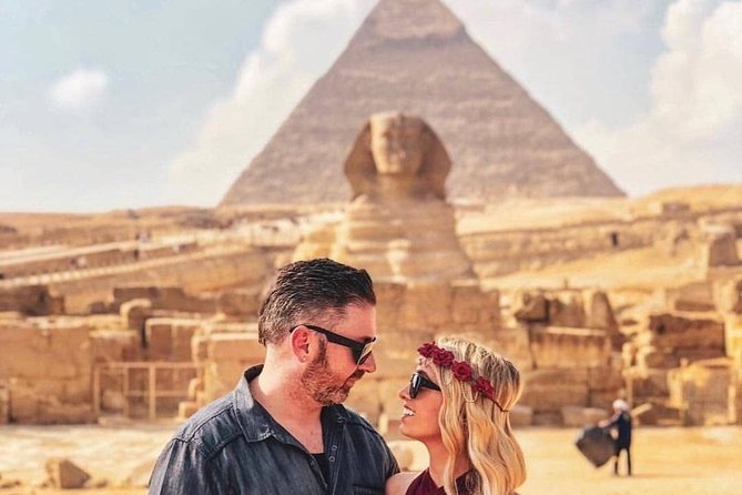 Cairo in One Day: Egyptian Museum,Pyramids Of Giza and Khan Khalil Bazaar - Seeing the Great Pyramid and its neighbors