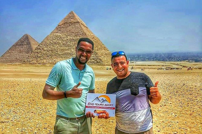 CAIRO LAYOVER EXCURSION TO GIZA PYRAMIDS SPHINX COPTIC CAIRO and BAZAAR - The Giza Plateau and the three pyramids