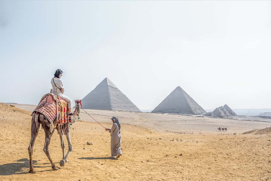 Cairo: Pyramids, Bazaar, Citadel Tour with Photographer - The 30-minute camel ride near the Sphinx