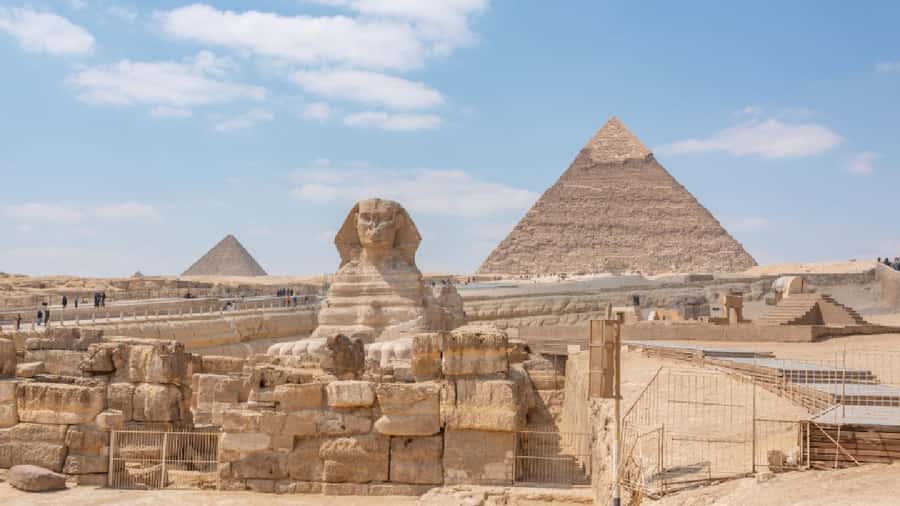 Cairo: Pyramids, Memphis, Sakkara, Dahshur & Bazaar Day Tour - Transport, guide, and pace