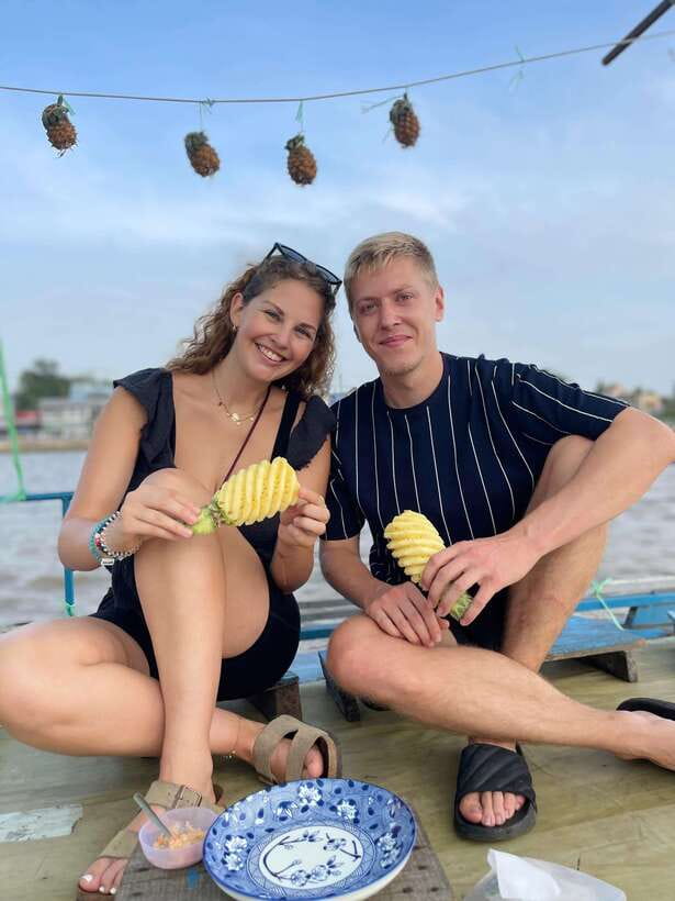 Can Tho: Authentic Floating Market, Wild Canal system, Cocoa - Making cocoa at Mười Cương