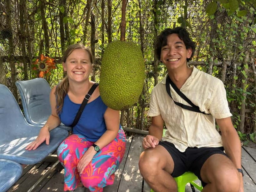 Can Tho: Floating Market, Cacao & Canals with French Guide - Crossing the Mekong by small sampan