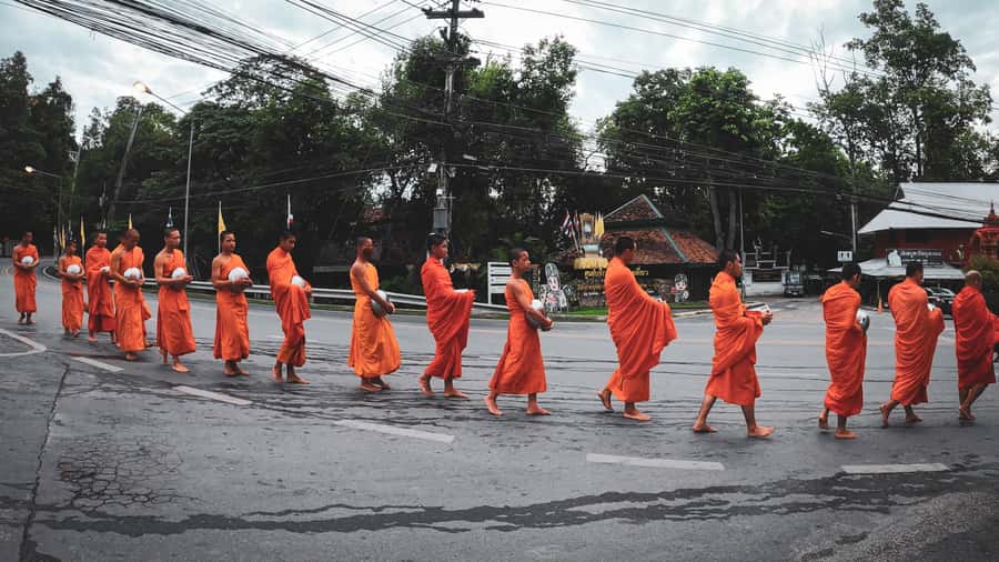Chiang Mai: Buddhist Almsgiving and Market Tour with Meal - Taking part in morning almsgiving
