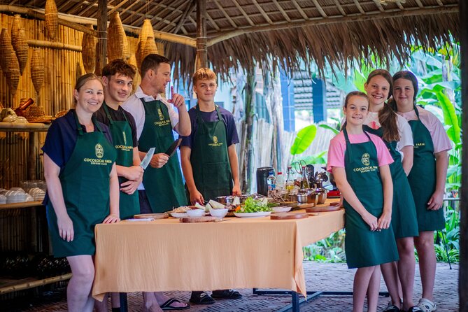 Cocolocal Farm Cooking Class with market tour and basket boat - The Bay Mau coconut forest by basket boat