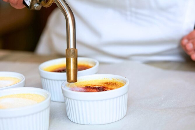 Cook Paella & Tapas + Market Tour in Barcelona (4-Course Meal) - Finishing with crema Catalana and fresh berries