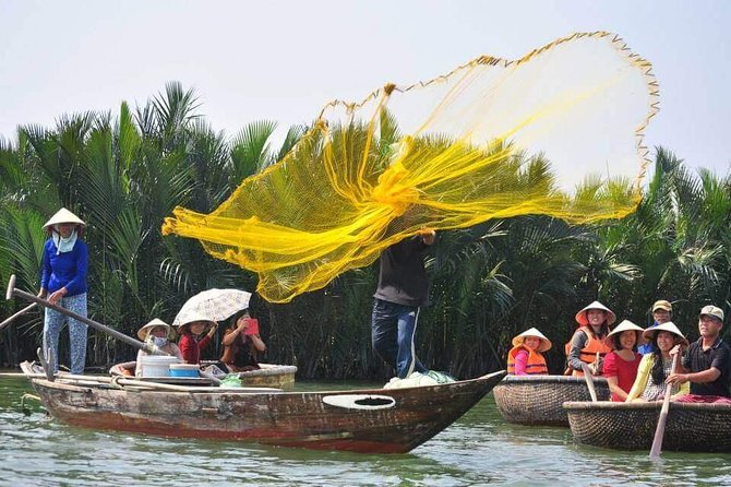 Cooking Class Hoi An:Local Market, Basket Boat, Fishing & Cooking - A large meal after a short class