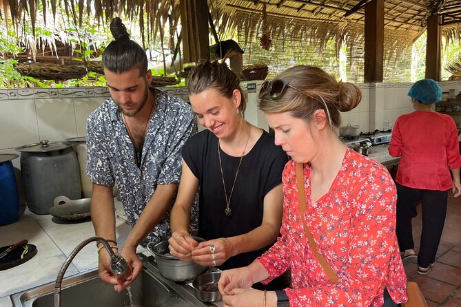 Cooking class & Vibrant Market by Scooter/Tuktuk (Half-Day) - Coconut milk and the taste of Ben Tre