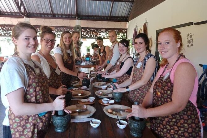 Cooking Evening Class Chiang Mai Visit Organic Garden and Market - Your own wok and mortar