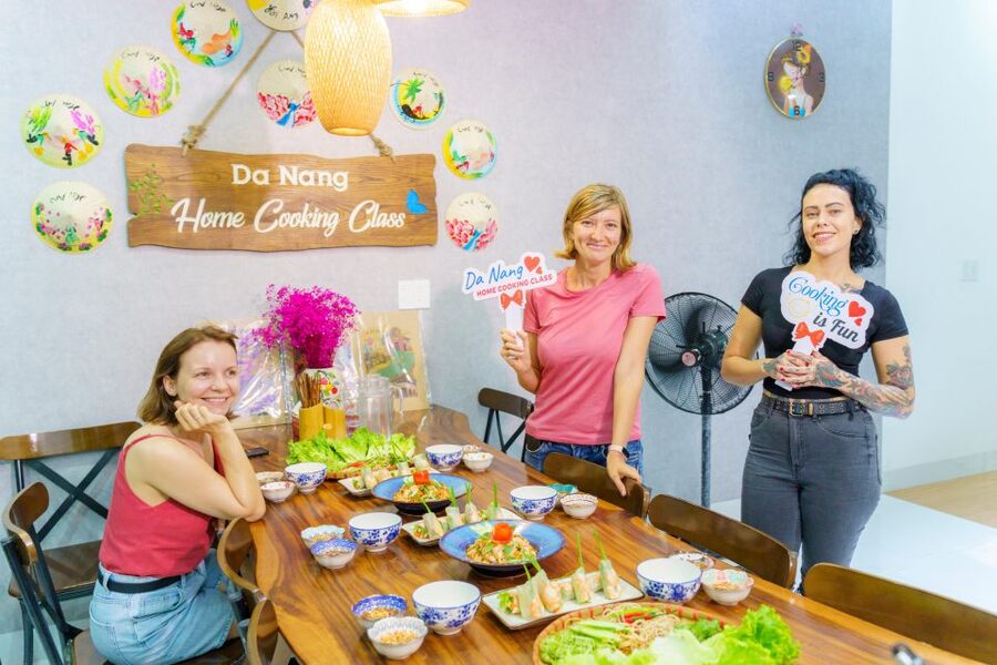 Da Nang Cooking: Market tour, farming, and cooking class - The vegetarian menu has real variety