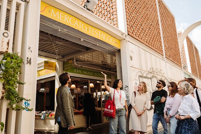 Devour Rome Testaccio Market Food Tour - Lunch brings pasta with oxtail sauce and Italian wine