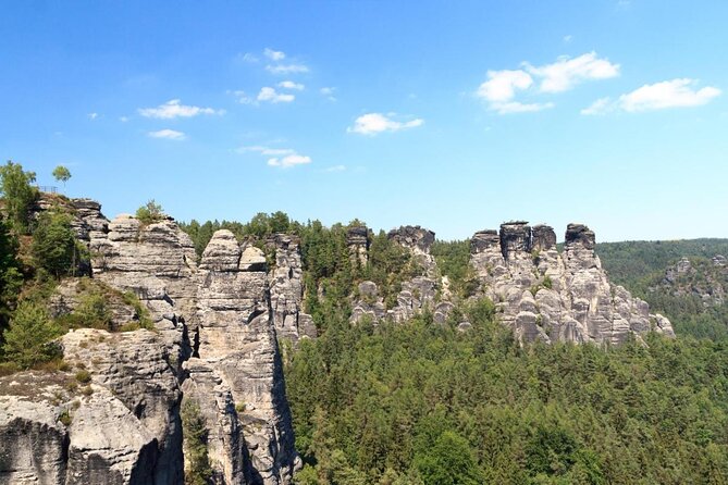 Dresden Christmas Market & Bastei Saxon Switzerland Tour from Prague - At a glance: Bastei cliffs before Dresden lights