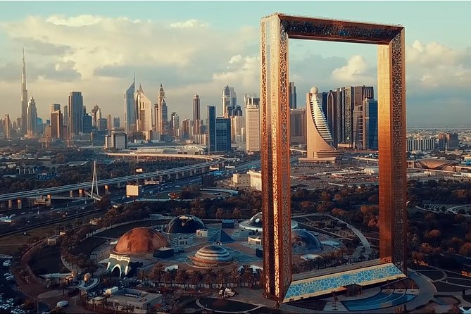 Dubai City Tour: Frame Tickets, Creek, Souks, Blue Mosque & Abra - The Museum of the Future is a quick modern contrast