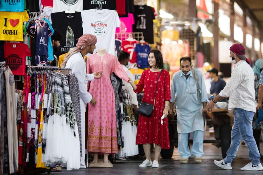 Dubai: Old Town, Creek, Museums, Souks, & Street Food Tour - The Grand Souk of Bur Dubai: the food stops begin