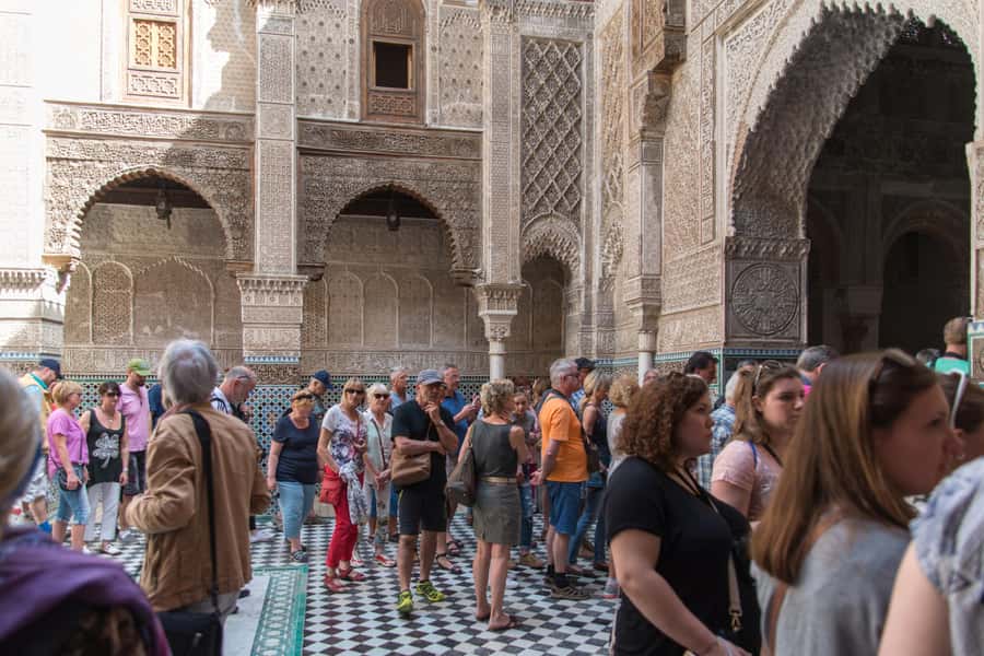 Fes: Attarine Madrasa, Museum, Tannery, Souk and Medina Tour - Nejjarine Fondouk and the Museum of Wooden Arts and Crafts