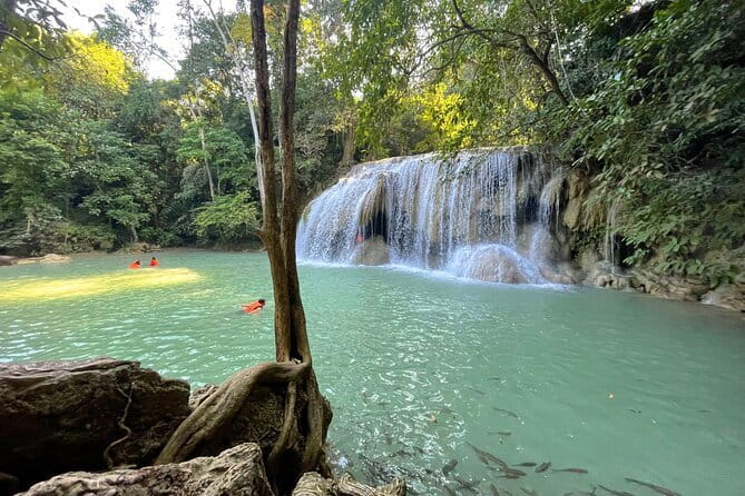 Floating and Railway Markets and Erawan Waterfall (Group Tour) - Damnoen Saduak by shared motorboat