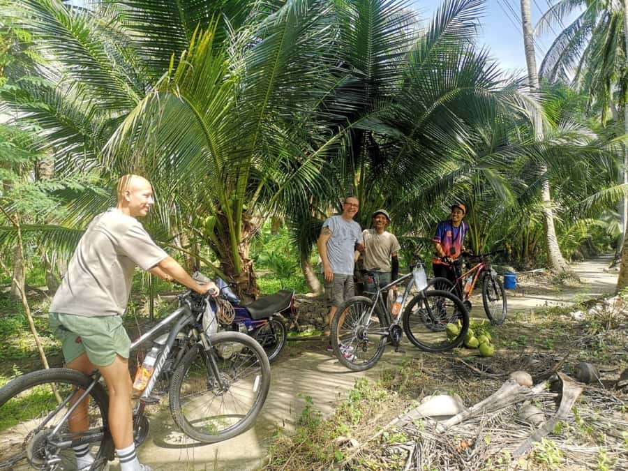 Floating Market Full-Day Bicycle Tour from Bangkok - Cycling the flat roads around Samut Songkhram