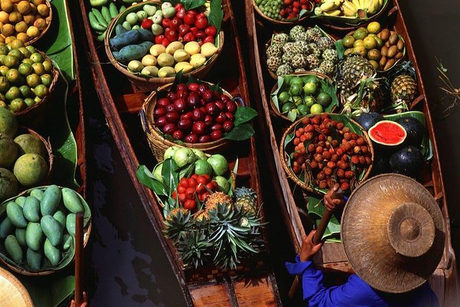 Floating Market - Train Market - Flower Market and China Town - Mae Klong Railway Market and the moving awnings