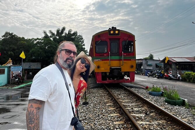 Floating & Railway Markets Tour - Mae Klong Railway Market and the train approach