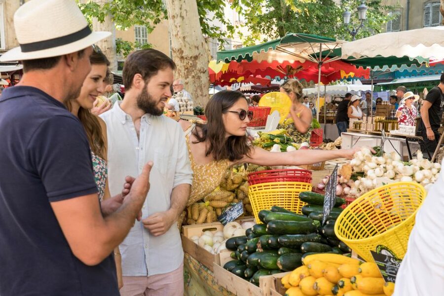 From Aix-en-Provence: Luberon Market & Villages Day Tour - Roussillon, where Provence turns ochre