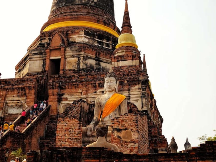 From Bangkok: Ayutthaya & Ayothaya Floating Market Day Trip - Wat Mahathat and the Buddha head in the tree