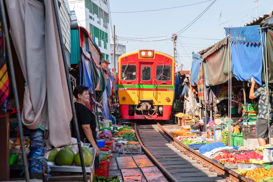 From Bangkok: Maeklong Railway and Floating Market Food Tour - Transport, timing, and the six-hour rhythm