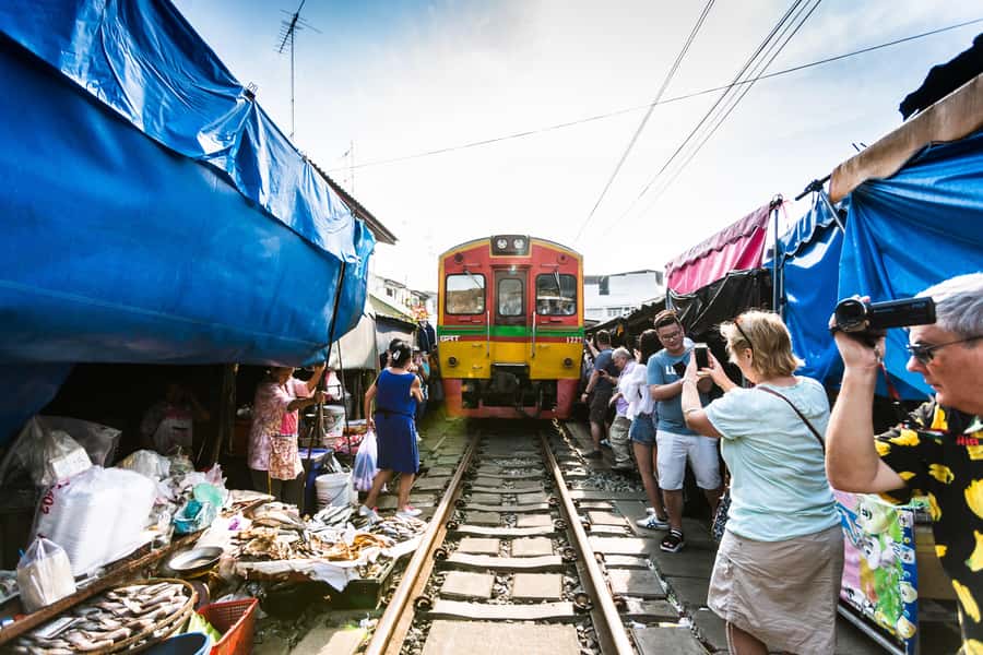 From BANGKOK: Railway Market and Amphawa Floating market - Leaving Bangkok at 9 a.m.