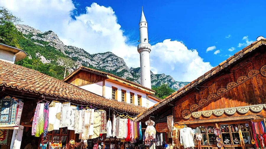 From Durrës: Kruja Half-Day Tour, Old Bazaar & Holy Mountain - Walking through Kruja Castle