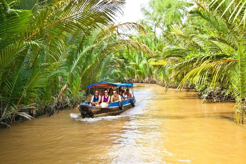 From Ho Chi Minh: Mekong &Cai Rang Floating Market 1 day - A rowing boat through the mangrove palm canal