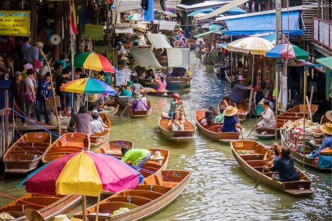 Full-Day Floating Market and Maeklong Railway Market Private Tour from Bangkok - Lunch and a riverside temple